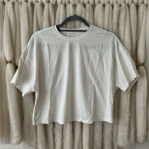 lululemon Abrasion-Resistant Training T-Shirt, White, Sz 6